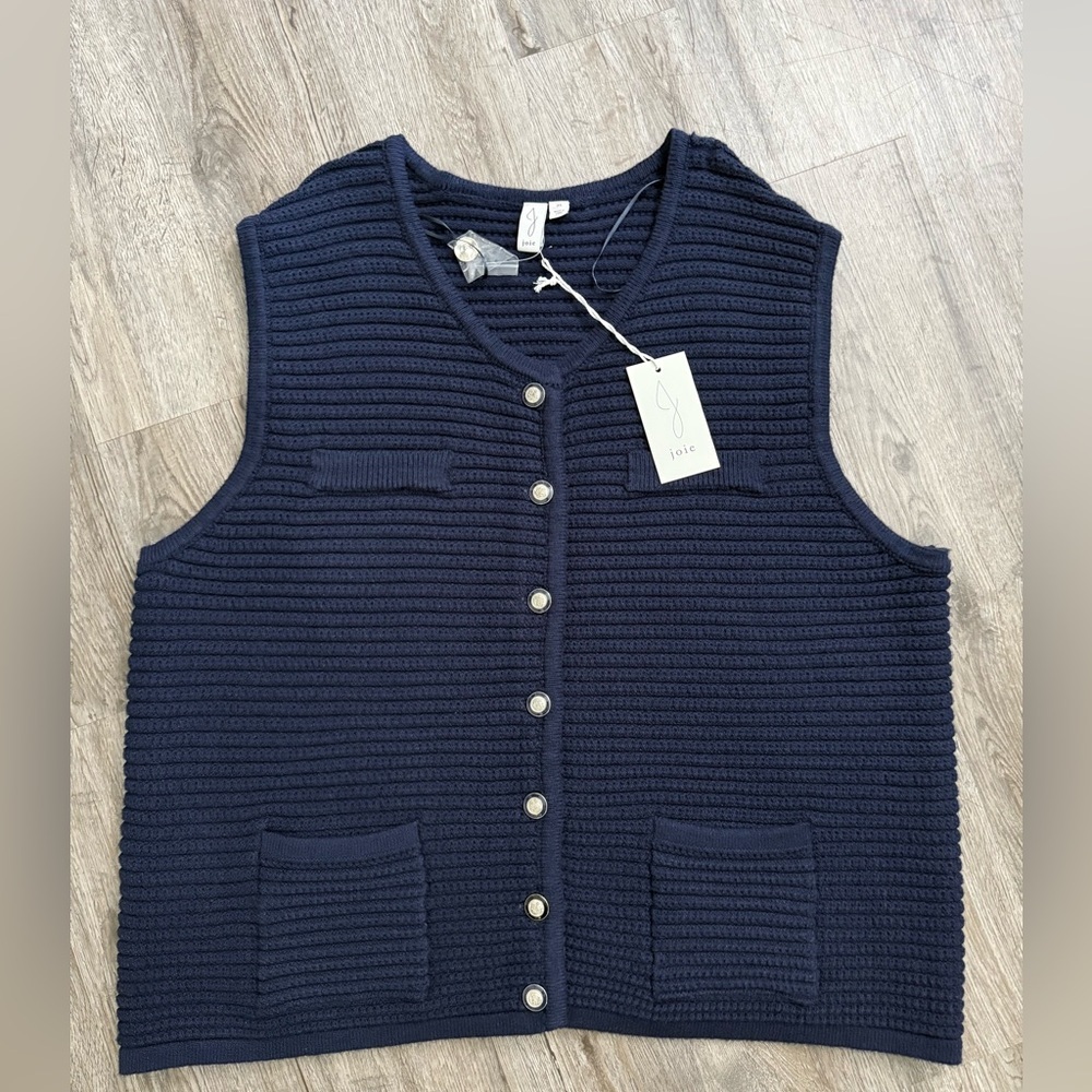 Joie • Texture Wide Ribbed Sweater Vest